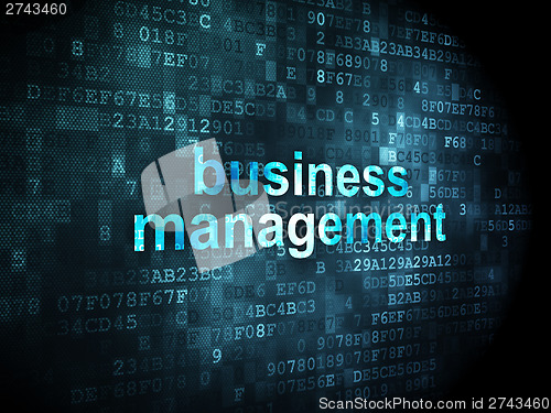 Image of Business concept: Business Management on digital background