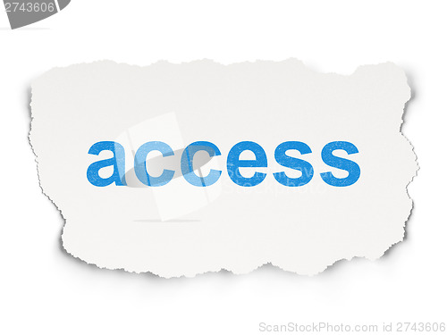 Image of Protection concept: Access on Paper background