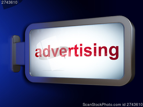 Image of Advertising concept: Advertising on billboard background