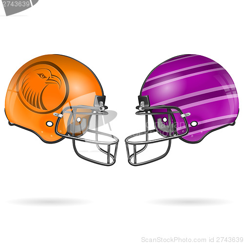 Image of American Football Helmets