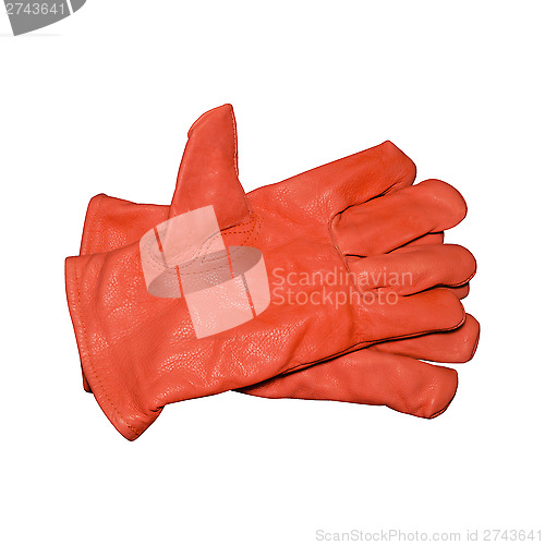 Image of Safety gloves isolated