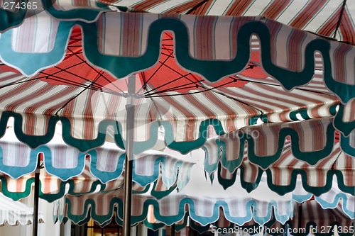 Image of Patio Umbrellas at a Cafe