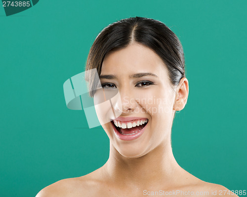 Image of Asian woman laughing