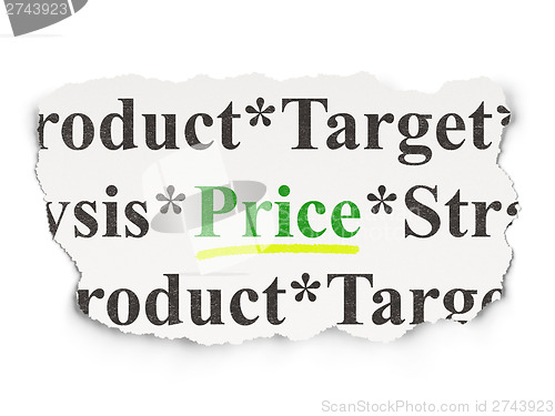 Image of Marketing concept: Price on Paper background