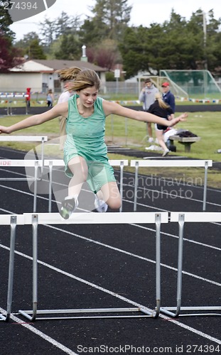 Image of Girl Hurdling