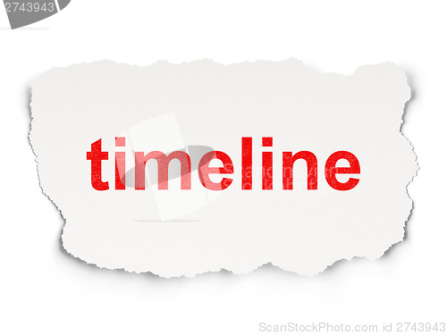 Image of Timeline concept: Timeline on Paper background