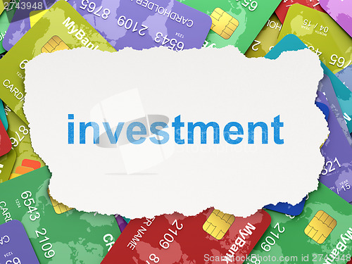 Image of Finance concept: Investment on Credit Card background
