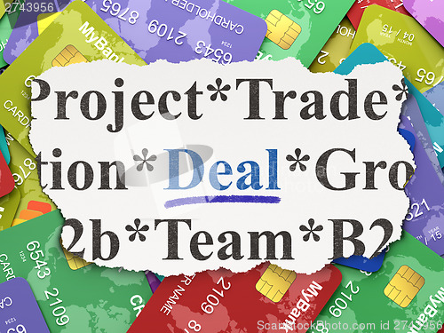 Image of Business concept: Deal on Credit Card background