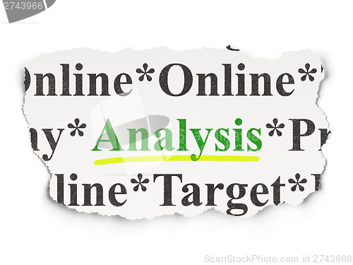 Image of Marketing concept: Analysis on Paper background