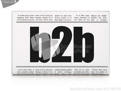 Image of Business concept: newspaper headline B2b