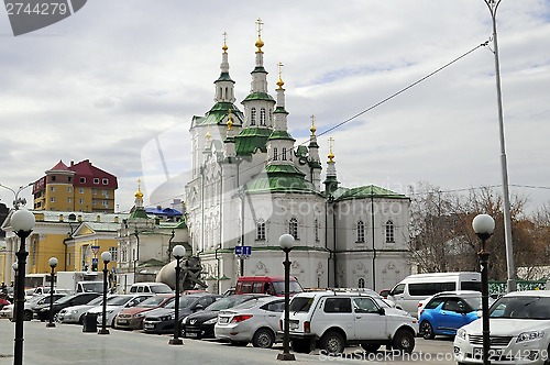 Image of Spassky church. Tyumen, Russia.