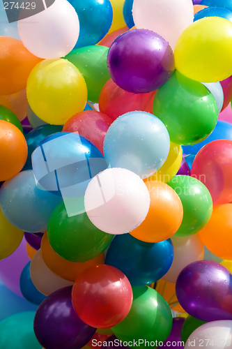 Image of Colourful air balloons.