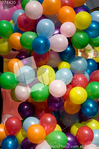 Image of Colourful air balloons.