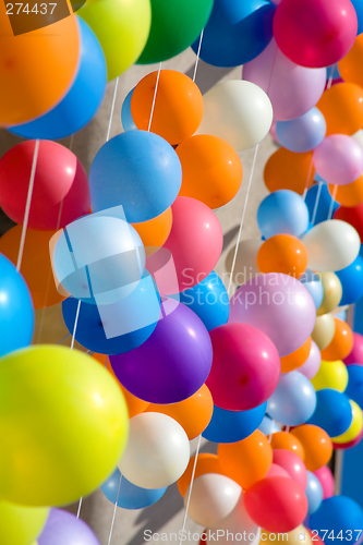 Image of Colourful air balloons.