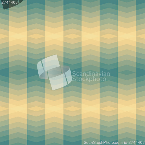 Image of green triangles striped pattern