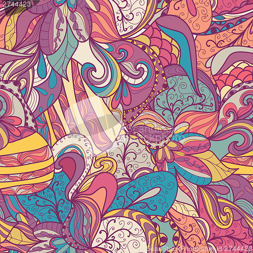 Image of Seamless abstract hand-drawn texture
