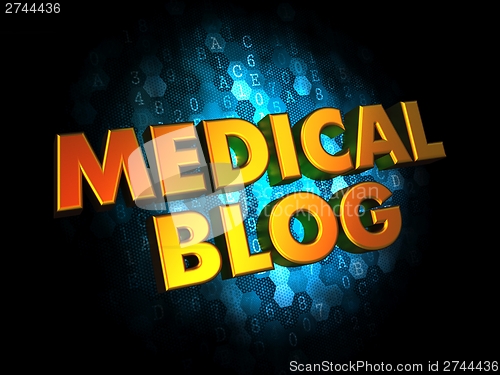 Image of Medical Blog Concept on Digital Background.