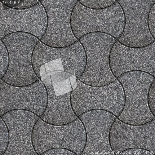 Image of Wave Paving Slabs. Seamless Tileable Texture.