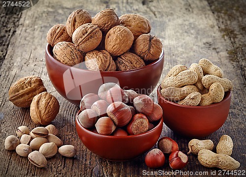 Image of various kinds of nuts