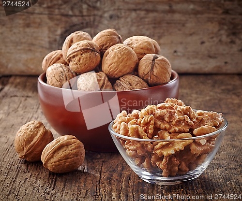 Image of various kinds of walnuts