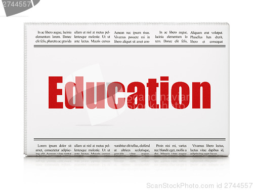 Image of News concept: newspaper headline Education