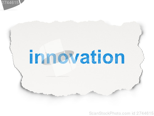 Image of Business concept: Innovation on Paper background