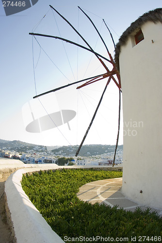 Image of windmill greek islands