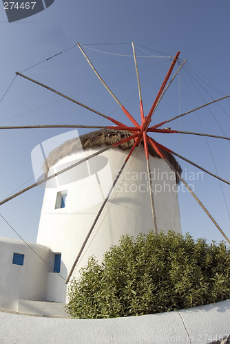 Image of windmill greek islands