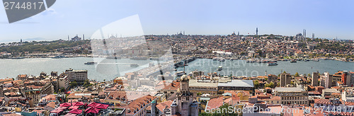 Image of Istanbul panoramic view from Galata tower. Turkey