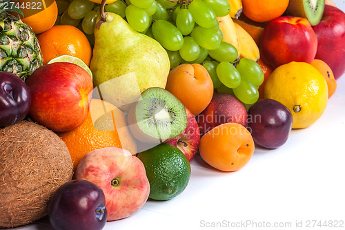 Image of Huge group of fresh fruits