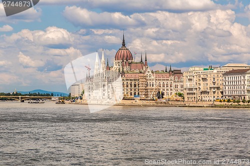 Image of The building of the Parliament in Budapest, Hungary