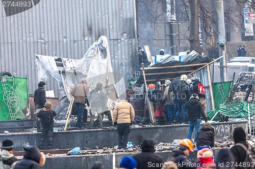 Image of Protest Against "Dictatorship" In Ukraine Turns Violent