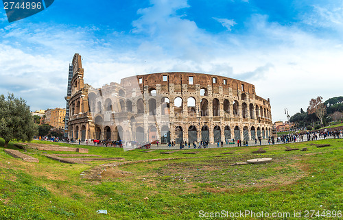 Image of The Iconic, the legendary Coliseum of Rome, Italy