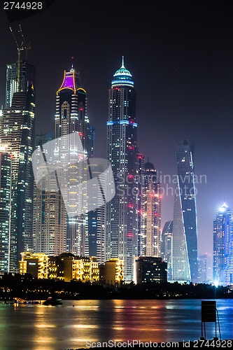 Image of Dubai Marina cityscape, UAE