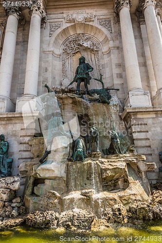 Image of Hunting statue at the Royal palace, Budapest