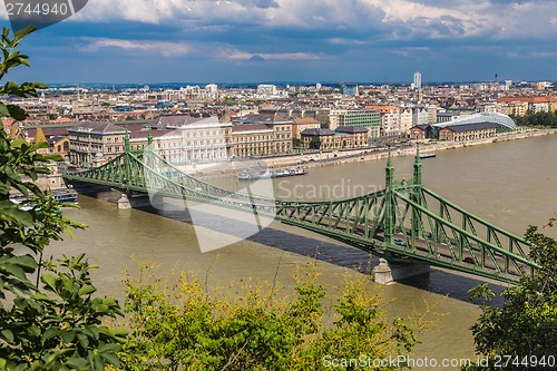 Image of Liberty Bridge in Budapest.