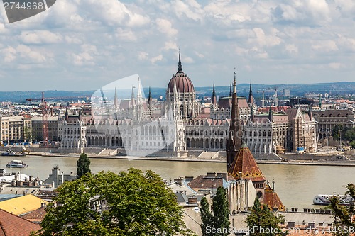 Image of The building of the Parliament in Budapest, Hungary