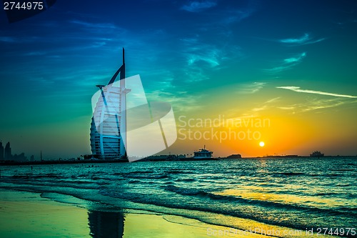 Image of Burj Al Arab is a luxury 5 stars hotel