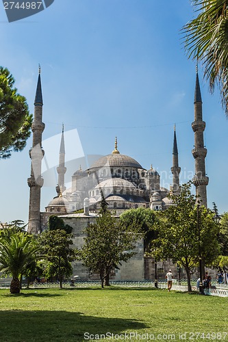 Image of The Blue Mosque, (Sultanahmet Camii), Istanbul, Turkey