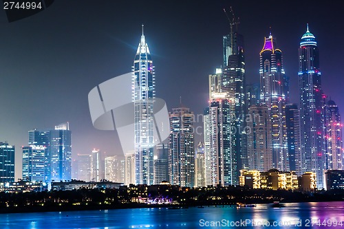 Image of Dubai Marina cityscape, UAE