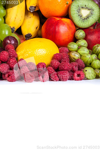 Image of Huge group of fresh fruits