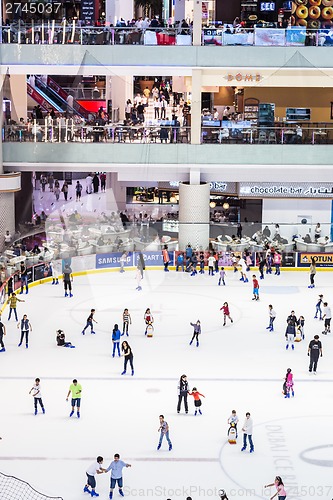 Image of The ice rink of the Dubai Mall