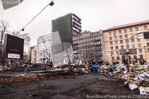 Image of Protest Against "Dictatorship" In Ukraine Turns Violent