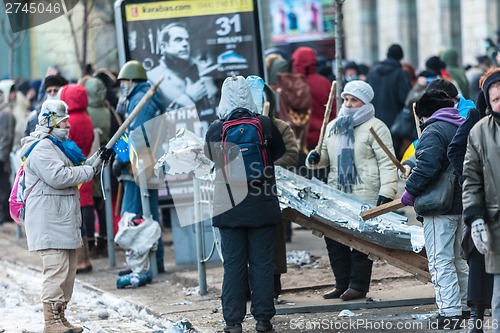 Image of Protest Against "Dictatorship" In Ukraine Turns Violent