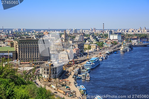 Image of Panorama of Kiev, Ukraine.