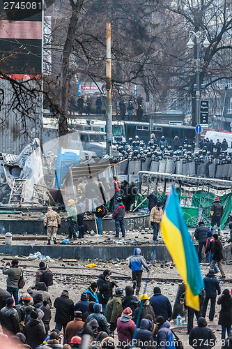 Image of Protest Against "Dictatorship" In Ukraine Turns Violent