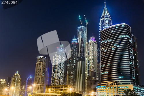 Image of Dubai Marina cityscape, UAE