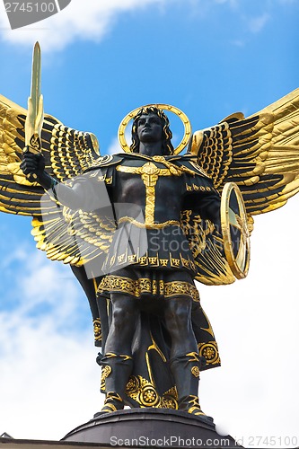 Image of Monument of Angel in Kiev, independence square