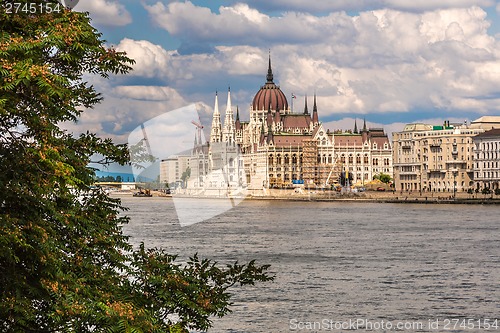 Image of The building of the Parliament in Budapest, Hungary