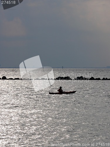 Image of Kayak In Sunset